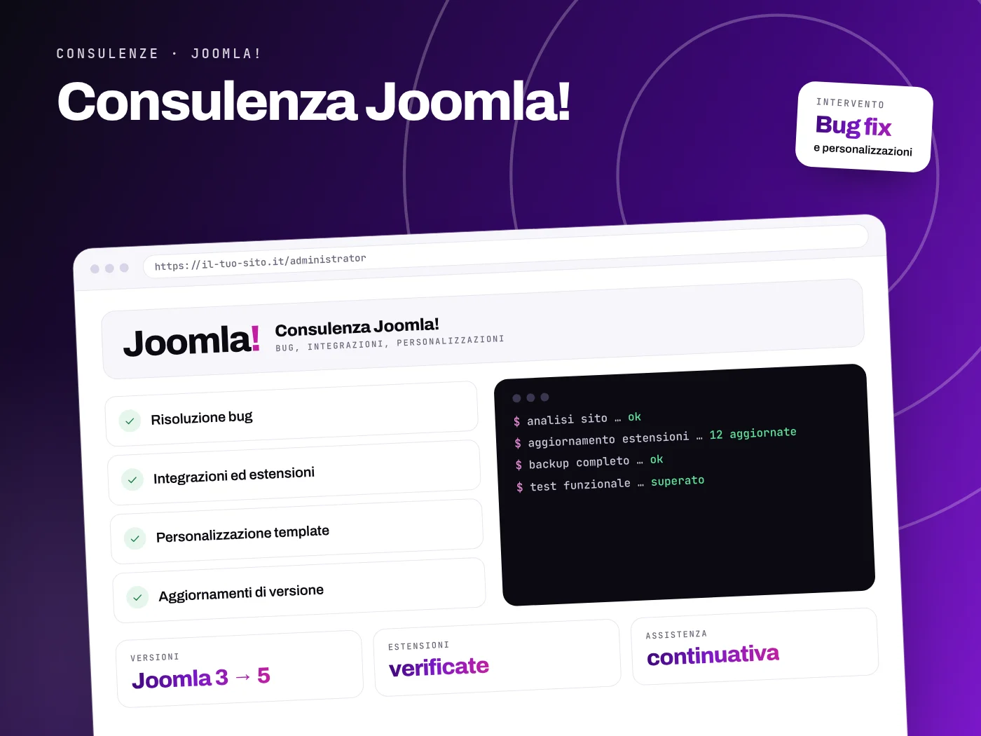 Consulenza Joomla! - servizio S.C.F. Group