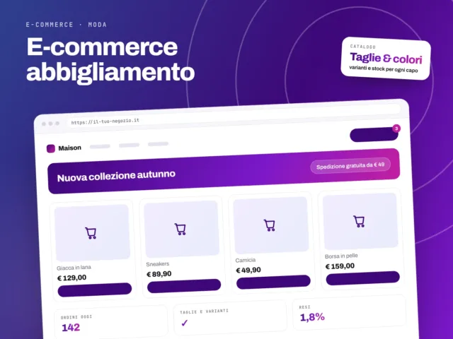 E-commerce abbigliamento - servizio S.C.F. Group