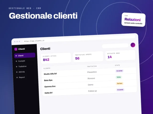 Gestionale Clienti - servizio S.C.F. Group