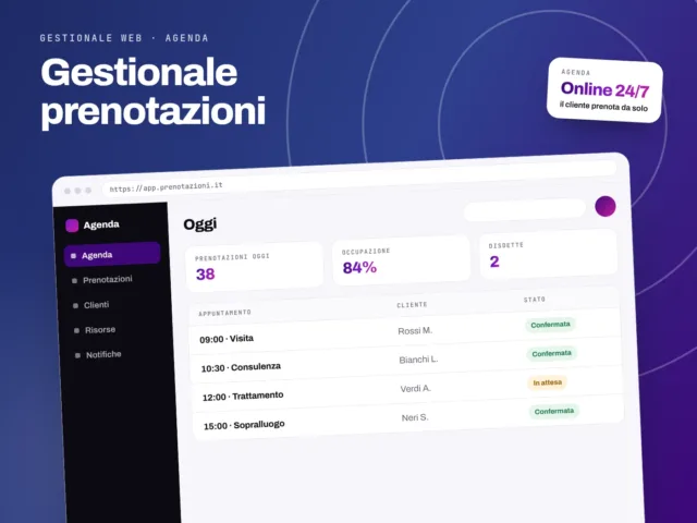 Gestionale Prenotazioni - servizio S.C.F. Group