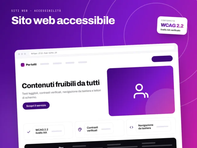 Sito Web Accessibile - servizio S.C.F. Group