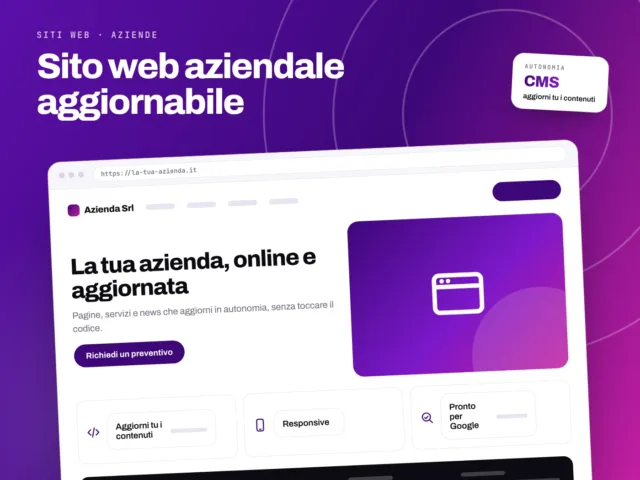 Sito Web Aziendale aggiornabile - servizio S.C.F. Group
