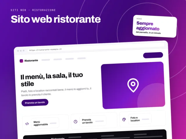 Sito Web ristorante - servizio S.C.F. Group