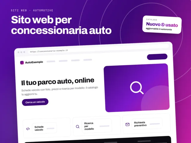 Sito Web per Concessionaria auto - servizio S.C.F. Group